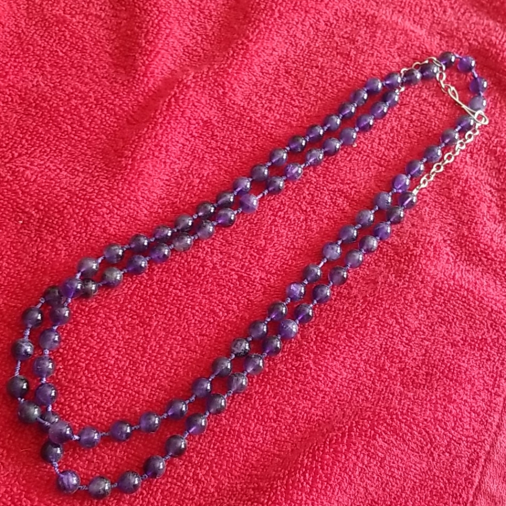 46" Amethyst bead neclace